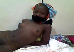 Stunning African amateur goes wild in this homemade