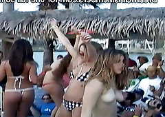 Girls Stripping Off Bikinis